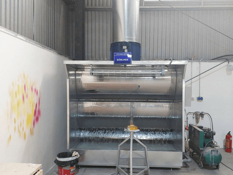 Giá buồng sơn màng nước cũ: Cách chọn mua chuẩn hiệu suất 3 Yếu tố quan trọng khi kiểm tra buồng sơn màng nước cũ