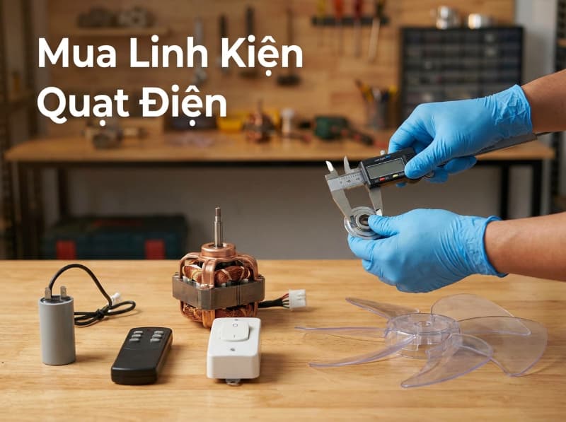 Các kênh uy tín giúp bạn biết nên mua linh kiện quạt điện ở đâu chính hãng và an toàn.