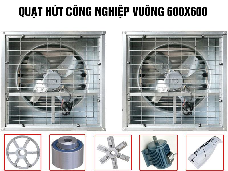 Quạt hút công nghiệp 600x600 9 Cấu tạo của quạt hút công nghiệp 600x600