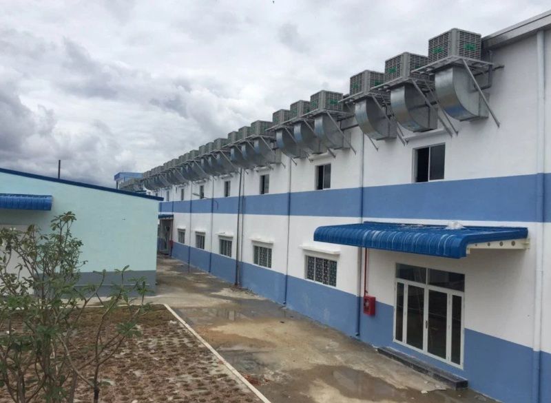 TOP 6 hệ thống làm mát nhà xưởng hiệu quả, phổ biến hiện nay 11 Hệ thống làm mát nhà xưởng dệt may do Nextfan thi công tại khu công nghiệp Nội Bài, Hà Nội