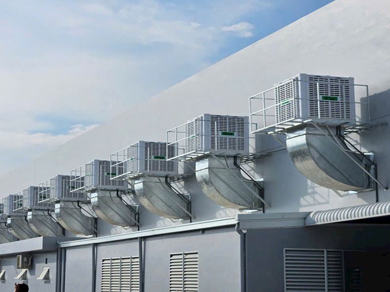 Cách chọn hệ thống làm mát nhà xưởng tphcm phù hợp nhu cầu 6 Hệ thống cấp khí mát áp suất dương cho nhà xưởng