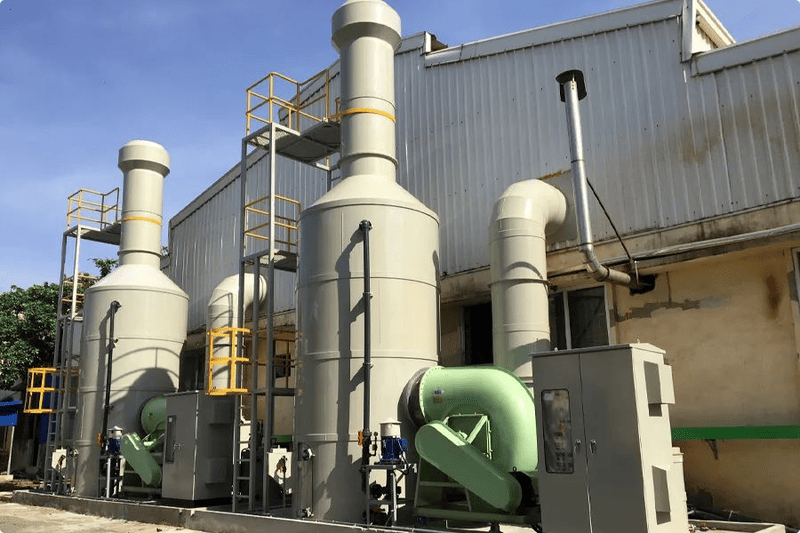 Thiết kế hệ thống xử lý khí thải nhà xưởng quy trình & tiêu chuẩn mới nhất 1 Hệ thống xử lý khí thải tại nhà máy