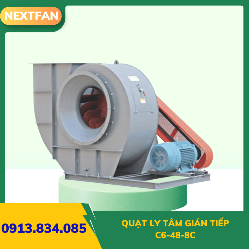 Quạt ly tâm gián tiếp C6-48-8C 1 Quạt ly tâm gián tiếp C6-48-8C