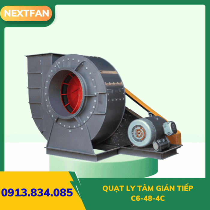 Quạt ly tâm hút bụi gián tiếp C6-48-4C