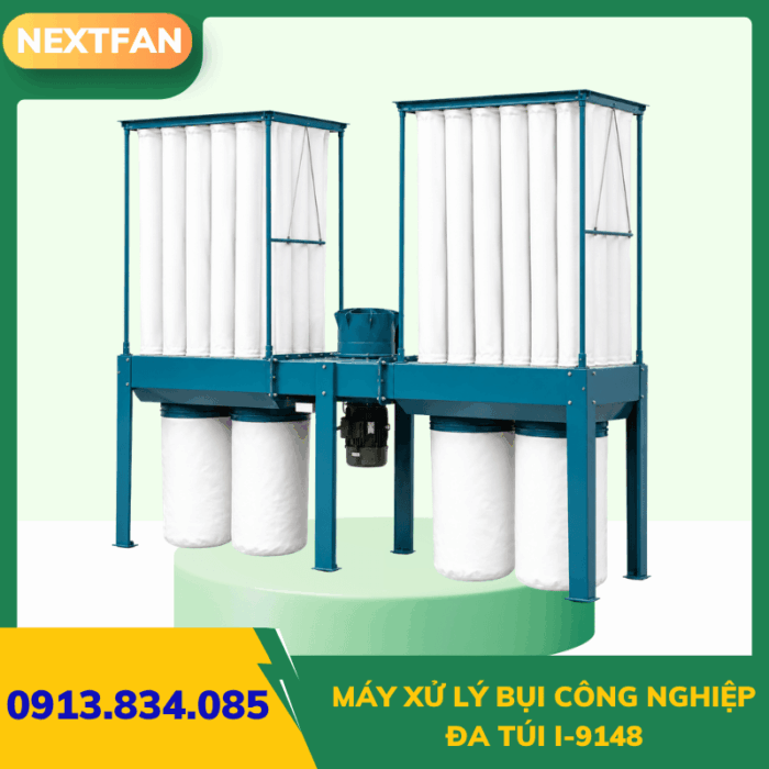 Máy xử lý bụi công nghiệp đa túi I-9148