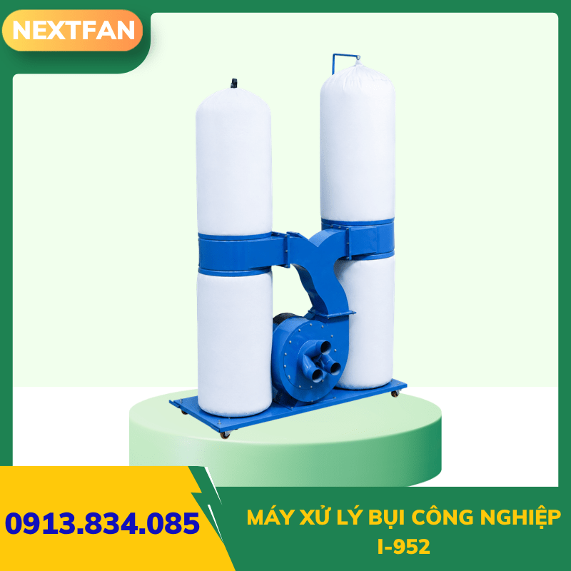Máy xử lý bụi công nghiệp I-952 - 2 túi 1 Máy xử lý bụi công nghiệp I-952 - 2 túi