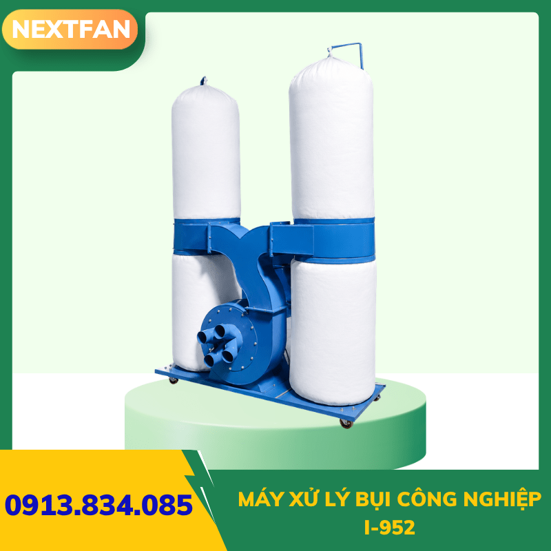 Máy xử lý bụi công nghiệp I-952 - 2 túi 2 Máy xử lý bụi công nghiệp I-952 - 2 túi