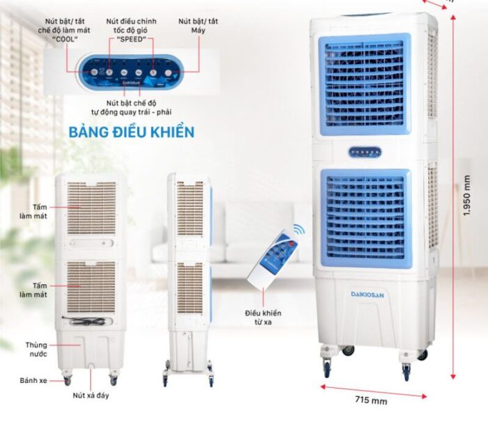 Quạt hơi nước công nghiệp 2 tầng 8 quat cong nghiep DM206
