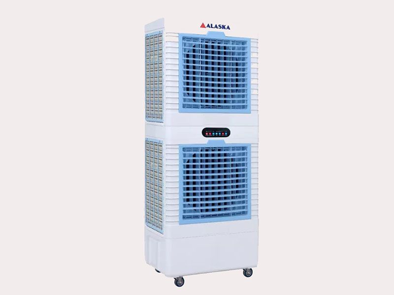 Quạt hơi nước công nghiệp 2 tầng 10 Quạt hơi nước công nghiệp 2 tầng là thiết bị làm mát không khí công suất lớn