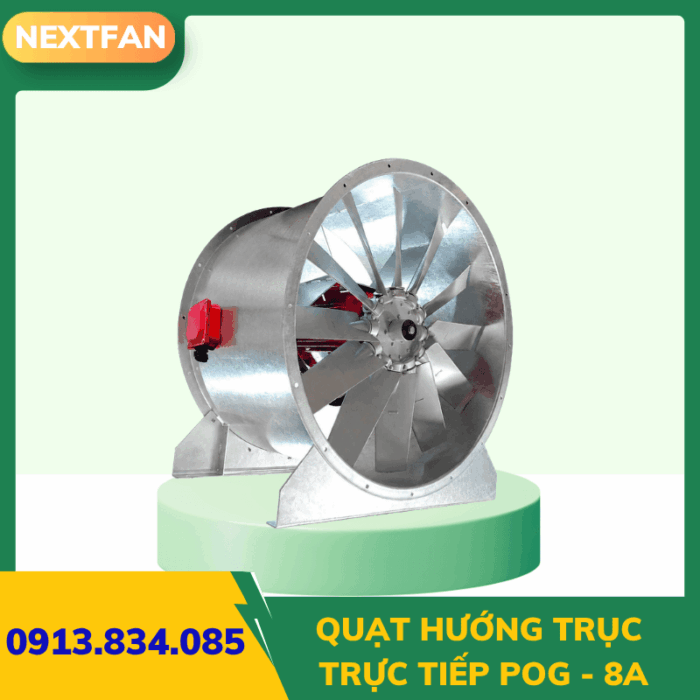 Quạt hướng trục trực tiếp POG - 8A 4 quat huong truc truc tiep pog 8a 2
