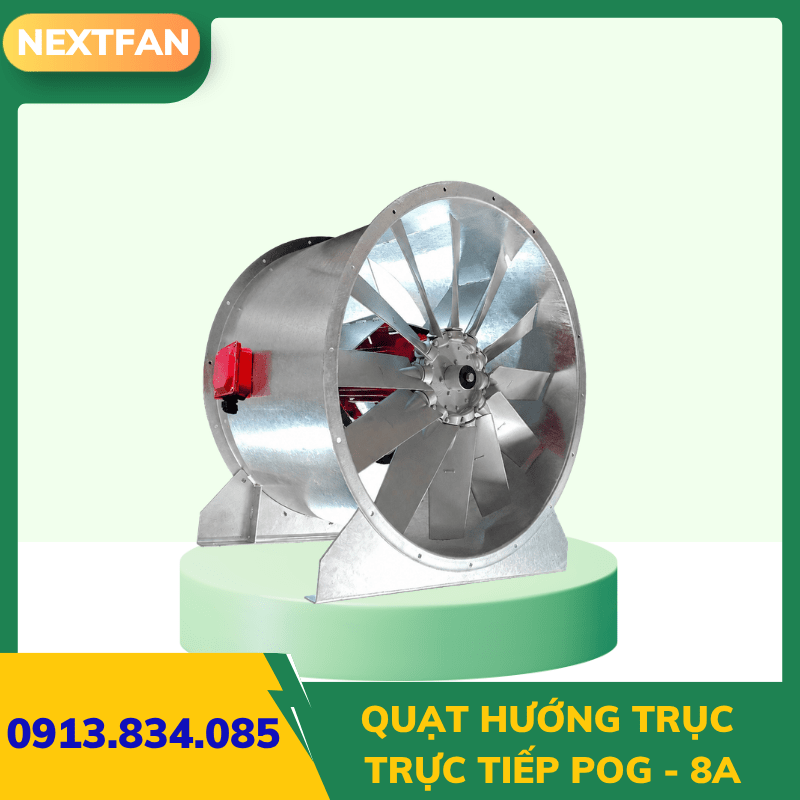 Quạt hướng trục trực tiếp POG - 8A 2 Quạt hướng trục trực tiếp POG - 8A