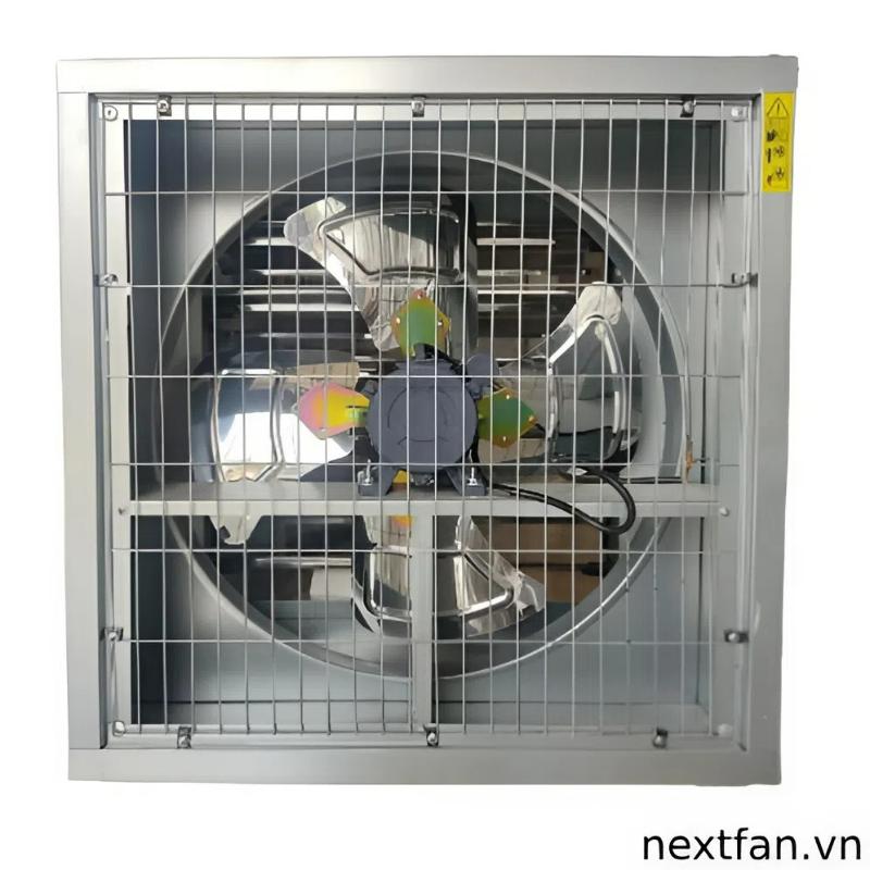Quạt hút công nghiệp 600x600 8 Quạt hút công nghiệp 600×600 là dòng quạt thông gió công nghiệp có khung dạng vuông, kích thước 600mm x 600mm