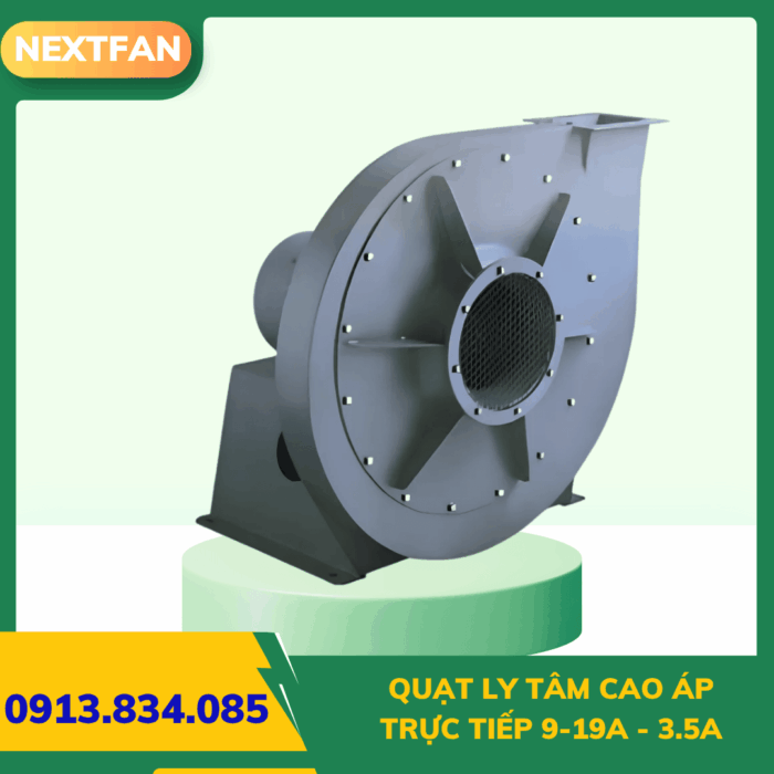 Quạt ly tâm cao áp trực tiếp 9-19A -3.5A 5 quat ly tam cao ap 9 19a 3.5A 4