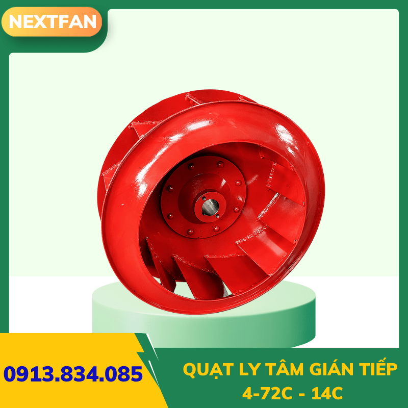 Quạt ly tâm gián tiếp 4-72C - 14C 5 Quạt ly tâm gián tiếp 4-72C - 14C