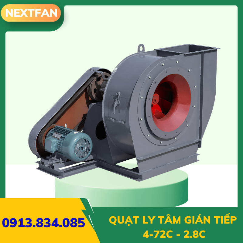Quạt ly tâm gián tiếp 4-72C-2.8C 3 Quạt ly tâm gián tiếp 4-72C-2.8C