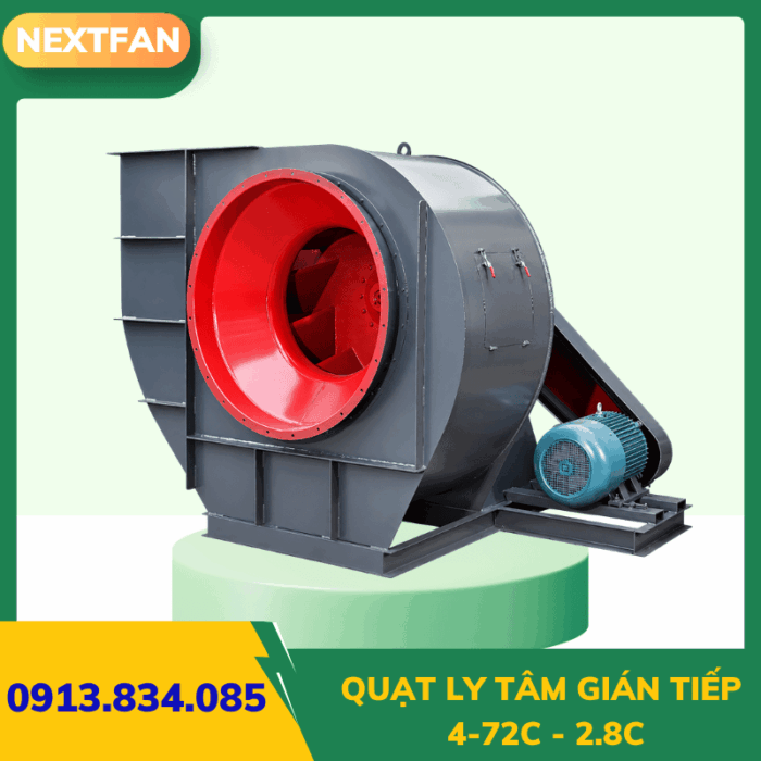Quạt ly tâm gián tiếp 4-72C-2.8C