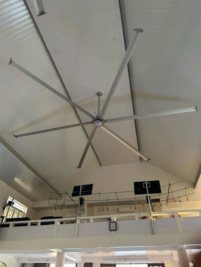 Quạt trần công nghiệp 6 cánh HVLS 2 Quạt trần công nghiệp 6 cánh HVLS là gì?