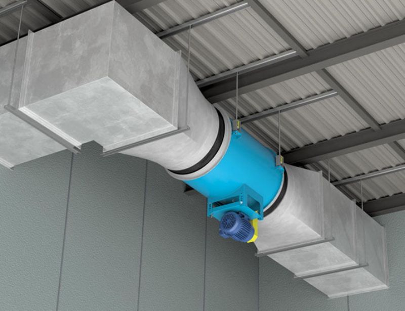Ứng dụng thực tế của quạt hướng trục gián tiếp