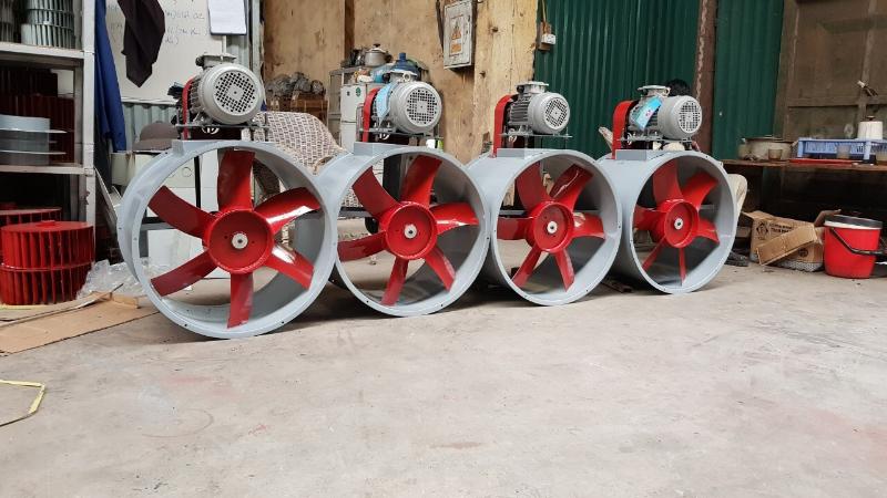Các mẫu quạt hướng trục là thiết bị quan trọng trong hệ thống quạt hút công nghiệp nhà xưởng