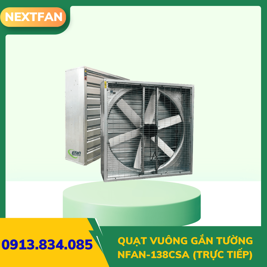 Quạt vuông gắn tường NFAN-138CSA (trực tiếp) 2 Quạt vuông gắn tường NFAN-138CSA (trực tiếp)