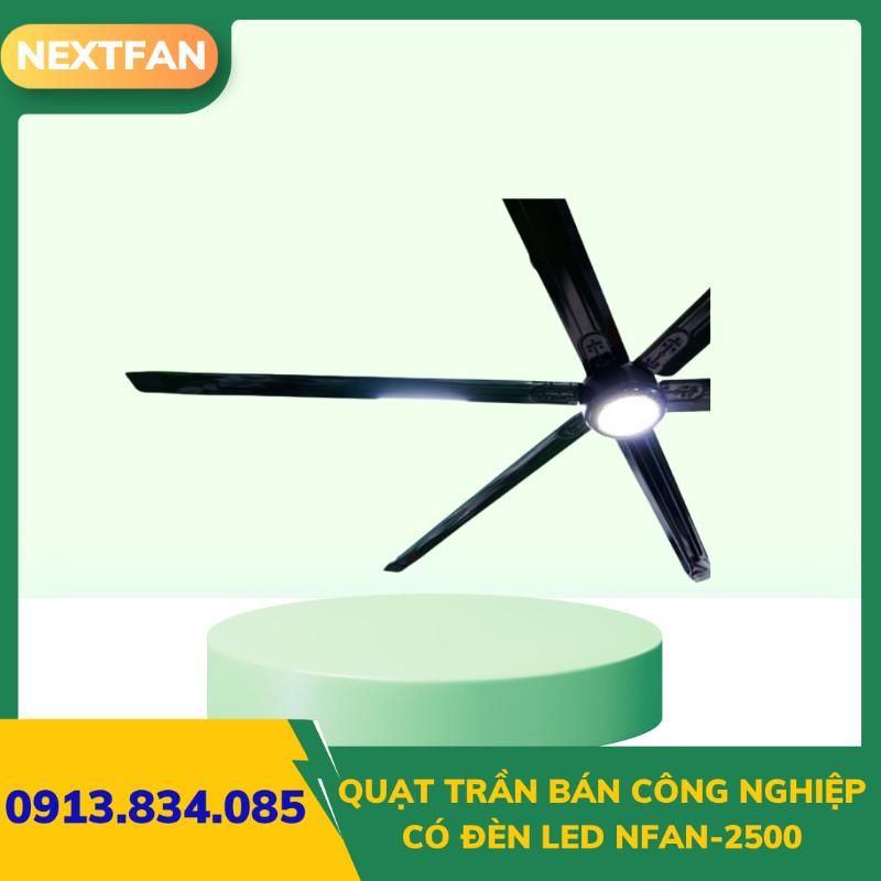 Quạt Trần Bán Công Nghiệp Có Đèn LED NFAN-2500 1 Quạt Trần Bán Công Nghiệp Có Đèn LED NFAN-2500
