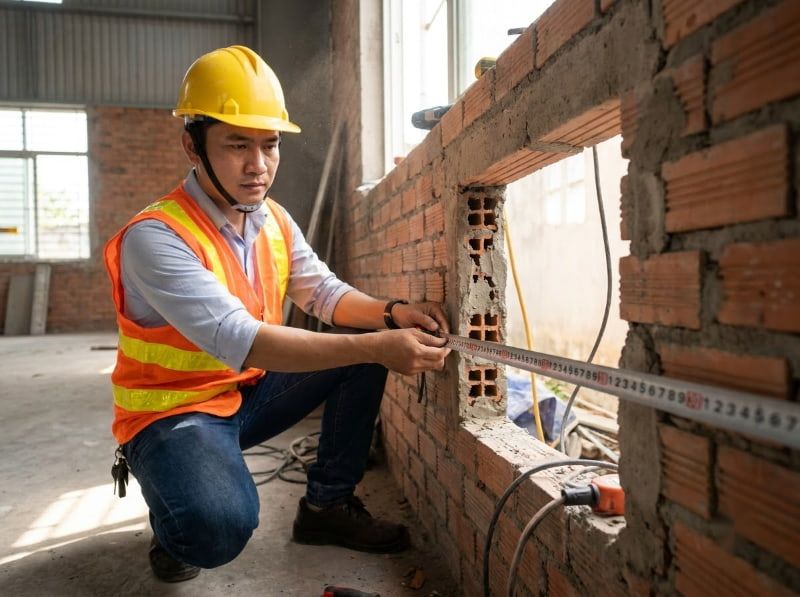 Kích thước quạt hút công nghiệp chuẩn và cách chọn 2026 6 Khảo sát và đo chính xác kích thước ô chờ giúp việc lắp đặt quạt diễn ra chuẩn xác.