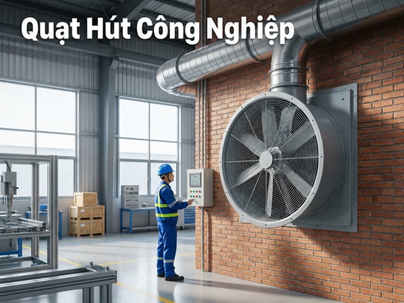 Cách chọn quạt hút công nghiệp không ồn 2026 chạy êm, khỏe