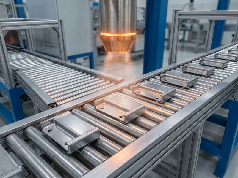 Thổi khí nóng trực tiếp giúp làm khô bề mặt chi tiết nhanh chóng sau khi sơn phủ hoặc rửa sạch.