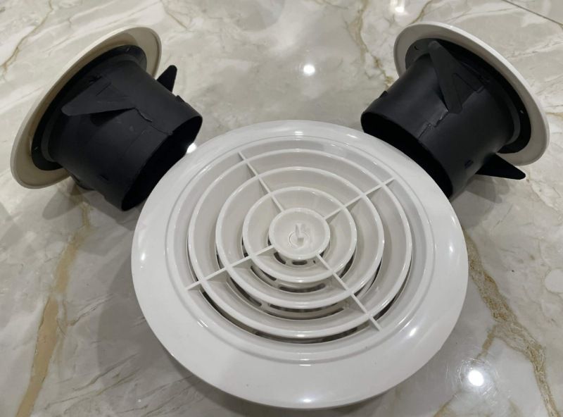 Cửa gió tròn nhôm sơn tĩnh điện D200