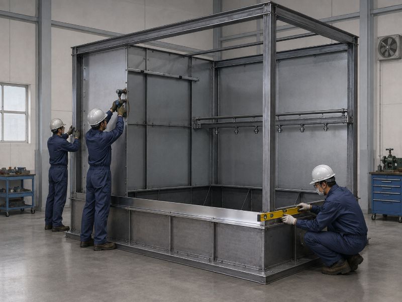 Hướng dẫn cách làm buồng phun sơn màng nước chi tiết