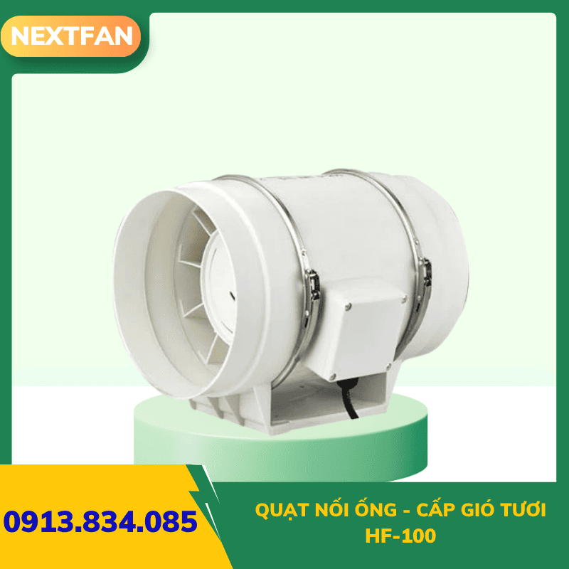 Quạt nối ống - cấp gió tươi HF-100 3 Quạt nối ống - cấp gió tươi HF-100