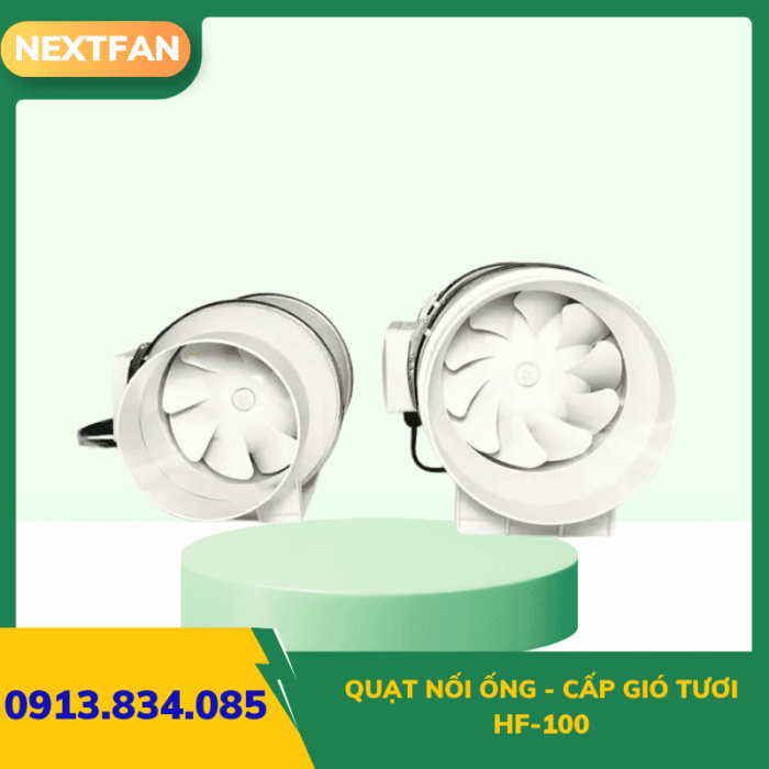 Quạt nối ống - cấp gió tươi HF-100 4 img quat noi ong hf 100 3