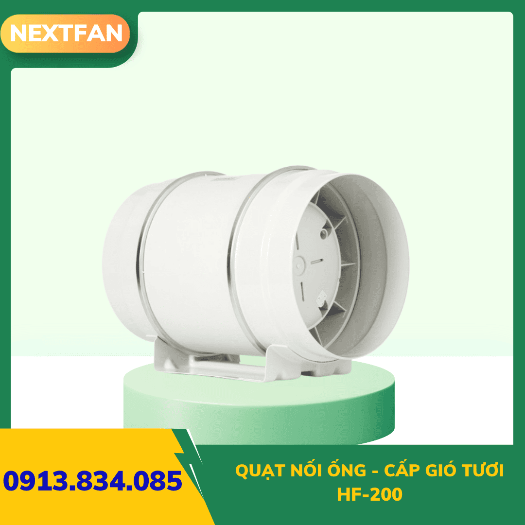 Quạt nối ống - cấp gió tươi HF-200 3 Quạt nối ống - cấp gió tươi HF-200