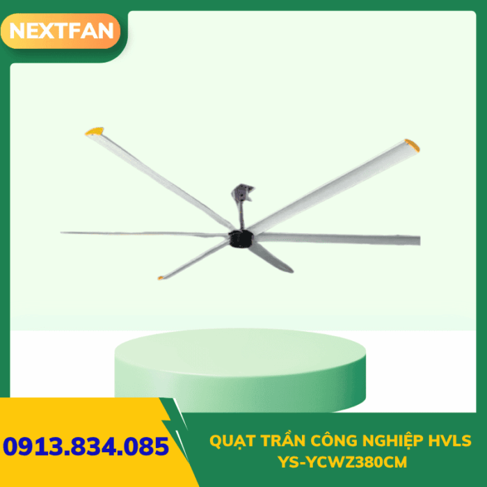 Quạt trần công nghiệp HVLS YS-YCWZ380CM