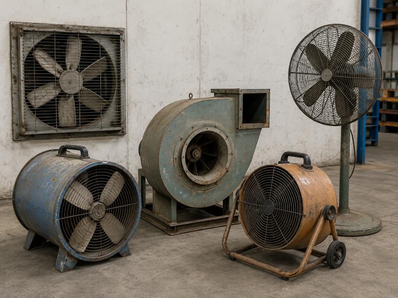 Có Nên Mua Quạt Công Nghiệp Cũ? 7 Rủi Ro Cần Biết 2 quat cong nghiep cu 2