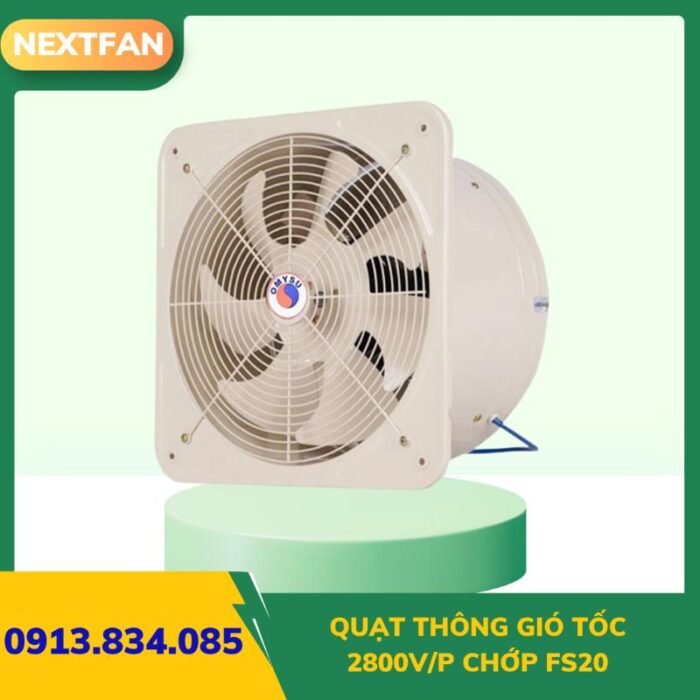 Quạt thông gió tốc 2800V/P chớp FS20