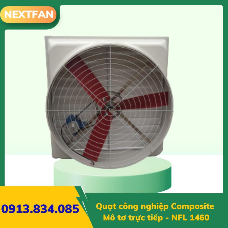 Quạt công nghiệp composite mô tơ trực tiếp cánh composite NFL 1460 1 Quạt công nghiệp composite mô tơ trực tiếp cánh composite NFL 1460