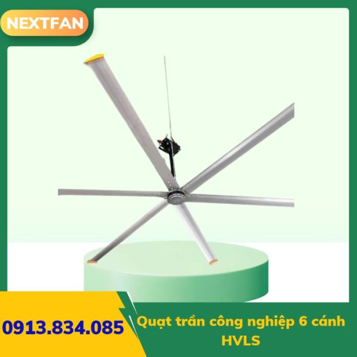Quạt trần công nghiệp 6 cánh HVLS