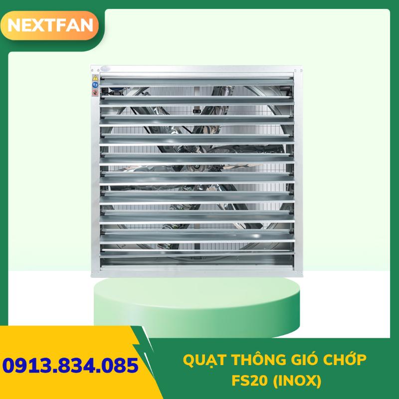 QUẠT THÔNG GIÓ CHỚP FS20 (VỎ INOX) 2 QUẠT THÔNG GIÓ CHỚP FS20 (VỎ INOX)