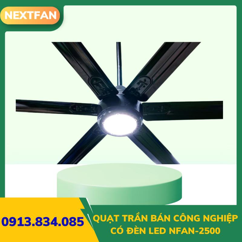 Quạt Trần Bán Công Nghiệp Có Đèn LED NFAN-2500 2 Quạt Trần Bán Công Nghiệp Có Đèn LED NFAN-2500