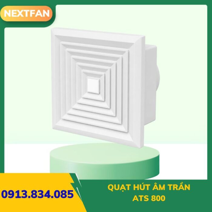 QUẠT HÚT ÂM TRẦN ATS 800 4 quat ly tam cao ap 9 19a 6.3A 2 16