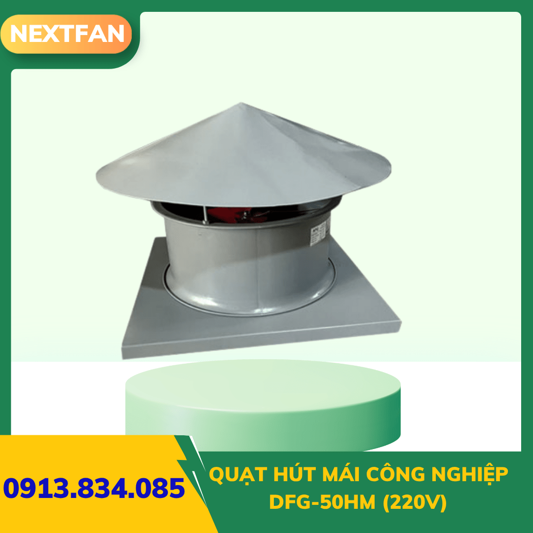 QUẠT HÚT MÁI CÔNG NGHIỆP DFG-50HM (220V) 2 QUẠT HÚT MÁI CÔNG NGHIỆP DFG-50HM (220V)