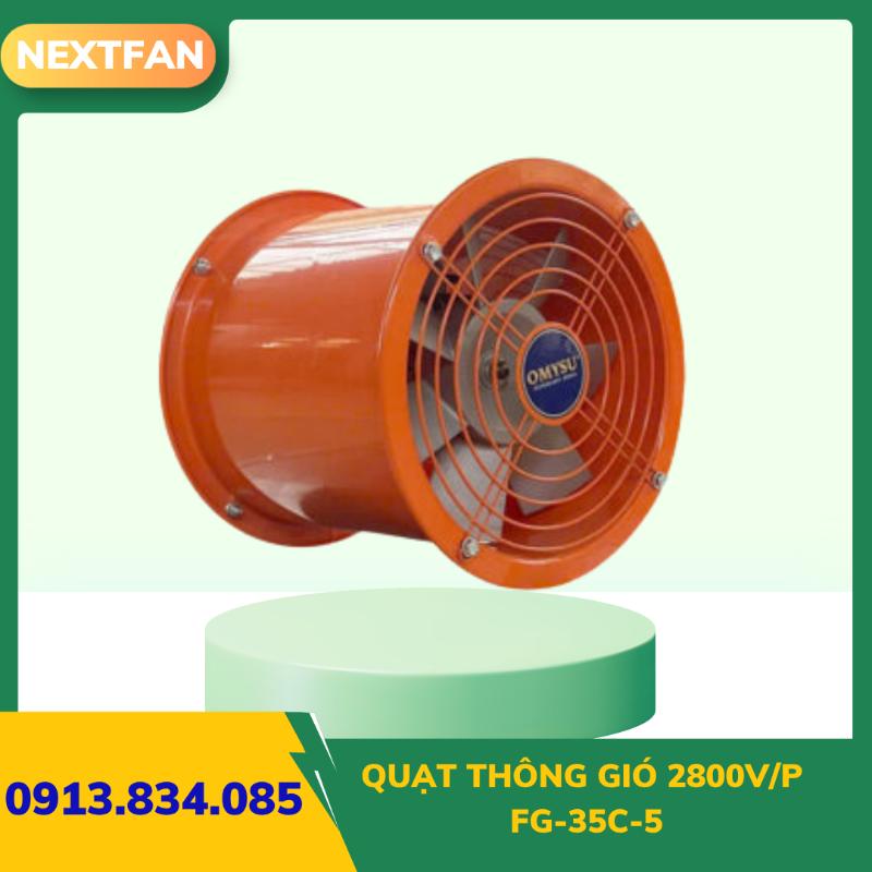 QUẠT THÔNG GIÓ 2800V/P FG-35C-5 (Cánh Đúc) 1 QUẠT THÔNG GIÓ 2800V/P FG-35C-5 (Cánh Đúc)