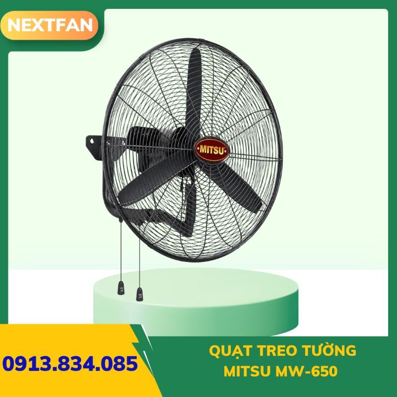 QUẠT TREO TƯỜNG MITSU (Tiêu chuẩn) MW-650 1 QUẠT TREO TƯỜNG MITSU (Tiêu chuẩn) MW-650