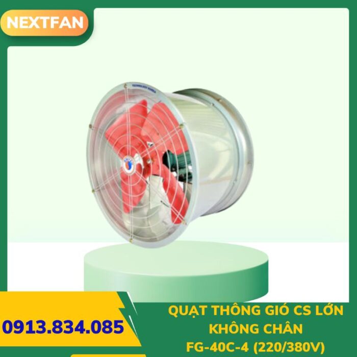 QUẠT THÔNG GIÓ CS LỚN FG-40C-4 (220/380V) 5 quat ly tam cao ap 9 19a 6.3A 3 59