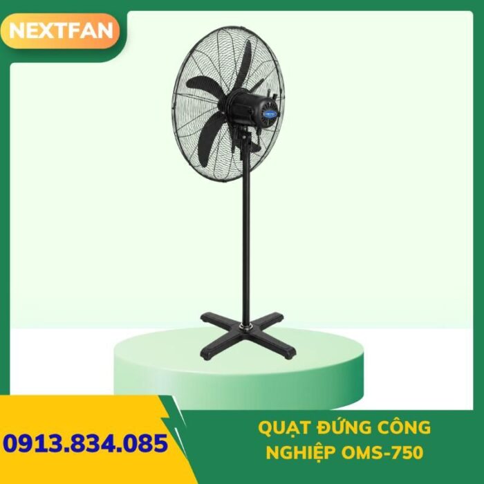 QUẠT ĐỨNG CÔNG NGHIỆP OMS-750 (Cao cấp) 5 quat ly tam cao ap 9 19a 6.3A 31