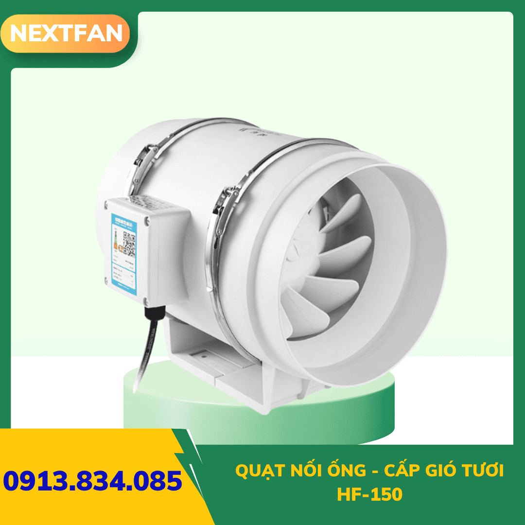 Quạt nối ống - cấp gió tươi HF-150 2 Quạt nối ống - cấp gió tươi HF-150