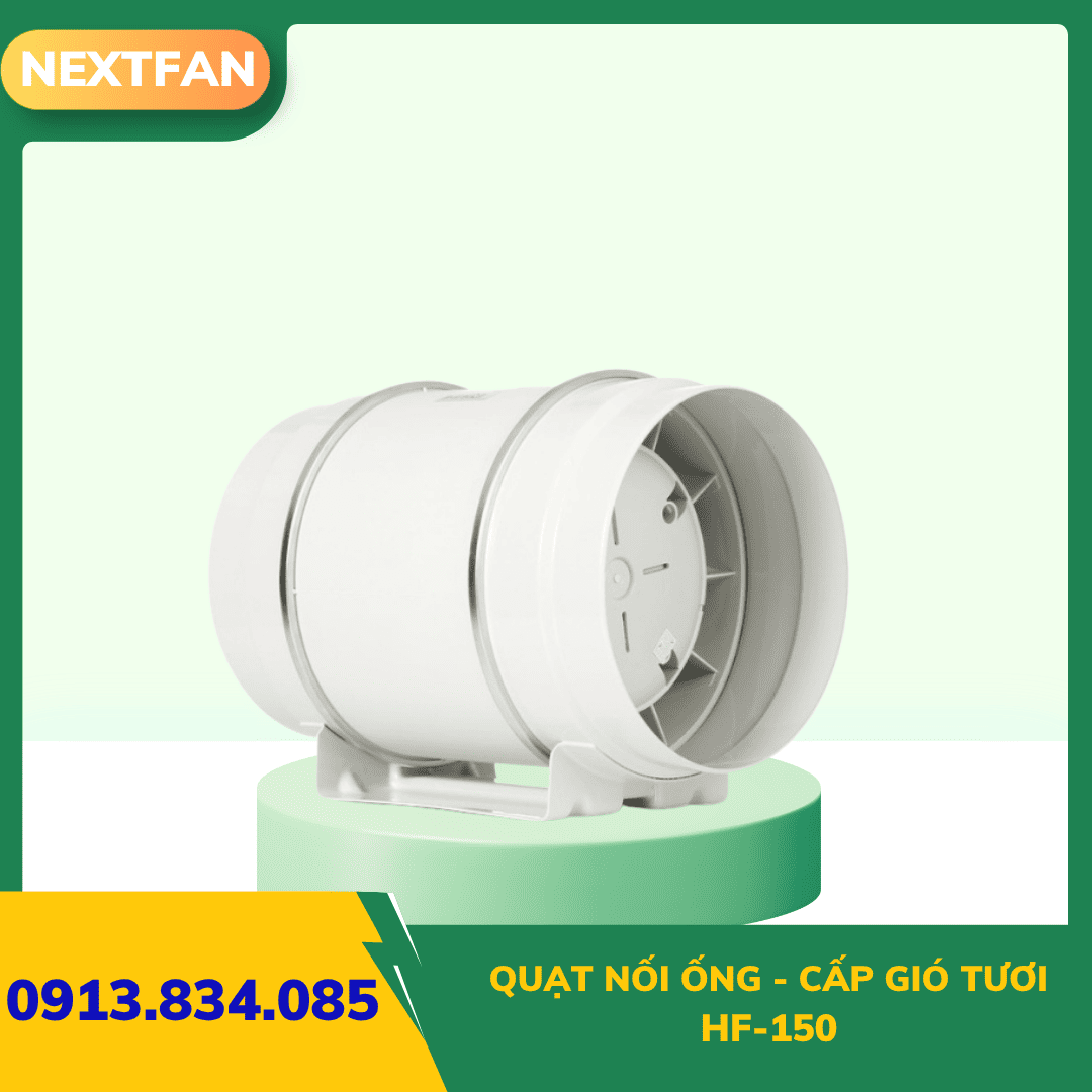 Quạt nối ống - cấp gió tươi HF-150 3 Quạt nối ống - cấp gió tươi HF-150