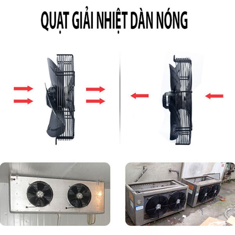 Quạt giải nhiệt dàn nóng được lắp đặt cho hệ thống điều hòa không khí