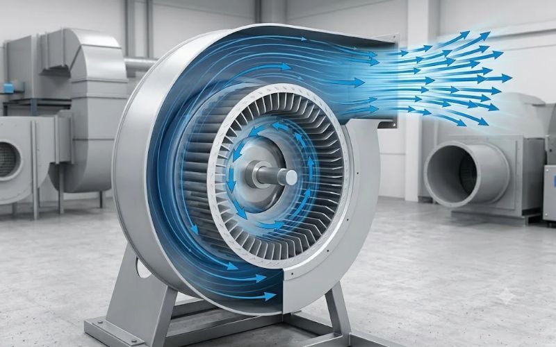 Đặc điểm nổi bật của quạt ly tâm đa cánh